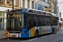 MZ 8496, Volvo 7900 Hybridbus des VDL unterwegs in der Stadt Luxemburg. 11.2019
