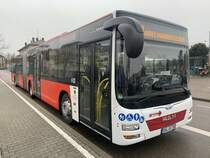 SHA-XV 150 (Baujahr 2016) von Friedrich Müller im Februar 2020 am Bahnhof in Ellwangen 