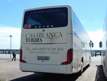 Setra 415 GT-HD von Casablanca Tours aus Deutschland im Stadthafen Sassnitz am 05.05.2018