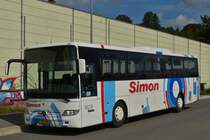 VS 1251,  Mercedes Benz Integro, von Voyages Simon, macht Rast am Busbahnhof II in Ettelbrück. 09.09.2019
