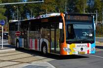 AM 5507, Mercedes Benz Citaro, des VDL, aufgenommen nahe der Tramhaltestelle  Lux Expo  in Stadt Luxemburg.  27.09.2018
