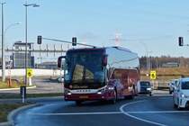 EW 1508, Setra S 500? von Emile Weber, auf den Straßen der Stadt Luxemburg unterwegs, gesehen am 16.01.2020.
