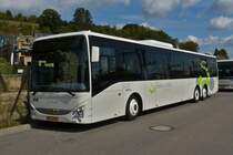SL 3616, Iveco Crossway von Sales Lentz, wartet in Ettelbrück am Busbahnhof II auf seinen nächsten Einsatz.  09.09.2019

