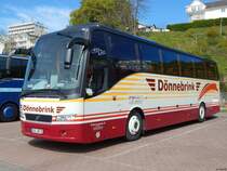 Volvo 9700 von Dönnebrink aus Deutschland im Stadthafen Sassnitz am 05.05.2018