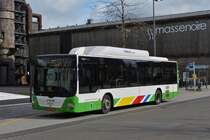 HY 9673 MAN Lion's City vom Tice, hat eine kurze Pause an der Haltestelle Esch Alzette, Av. du Rock'n'Rol. 21.02.2020