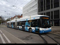 VBZ - Hess Trolleybus Nr.91 unterwegs auf der Linie 31 in Zürich am 29.02.2020