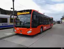 RBS - Mercedes Citaro  Nr.201  BE  800201 unterwegs auf der Linie 898 beim Bahnhof in Büren an der Aare am 29.02.2020
