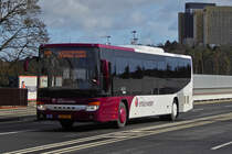 EW 1186, Setra S 416 LE von Emile Weber, aufgenommen auf der Roten Brücke in der Stadt Luxemburg. 01.03.2020