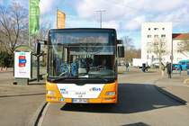 vBus MAN Lions City am 01.03.20 in Ludwigshafen Ebertpark 