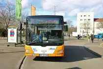 vBus MAN Lions City am 01.03.20 in Ludwigshafen Ebertpark 