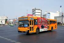 Bus Thailand / Bus Bangkok: Daewoo BH115 / Thonburi Bus Body Company (Wagen 67028) der Bangkok Mass Transit Authority (BMTA), aufgenommen im Februar 2020 am Hauptbahnhof von Bangkok (Bahnhof Hua Lamphong).
