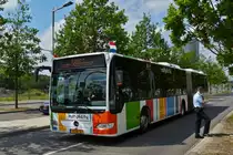 DU 9550, Mercedes Benz Citaro des VDL, wÄhrend einer Sonderfahrt am 23.06.2019 in der Stadt Luxemburg. 