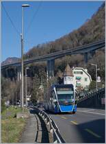 Auf der VMCV Linie 201 verkehren seit neustem  Last-Mile  Buse, da die Verlängerung der Strecke nach Rennaz nach einer Volksabstimmung nicht elektrifiziert werden durfte.
So fahren die Buse Vevey Funi - Villenueve elektrisch und dann bis Rennaz mit thermischer Energie. 

Bei Villeneuve, den 7. Feb. 2020