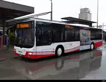 asm Oberaargau - MAN Lion`s City Nr.49  BE  547231 bei Regen vor dem Bahnhof in Herzogenbuchsee am 05.03.2020