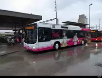 asm Oberaargau - MAN Lion`s City Nr.59 BE 570959 bei Regen vor dem Bahnhof in Herzogenbuchsee am 05.03.2020