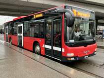 Bernmobil MAN Lions City 152 am 5.3.20 beim Europaplatz Bern.