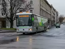 Graz. Am 06.03.2020 fuhr der Bücherbus über die
Radezkystraße, hier kurz vor der Radezkybrücke. 