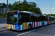 GU 7222, Mercedes Benz Citaro des VDL, auf Sonderfahrt in der Stadt Luxemburg unterwegs. 23.06.2019