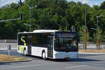 SL 3346, MAN Lion's City von Sales Lentz, in der Stadt Luxemburg unterwegs. 02.08.2019