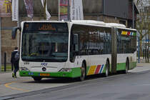 NJ 7789  Mercedes Benz Citaro des Tice, an der Haltestelle Esch Alzette, Av. du Rock'n'Rol. 04.03.2020