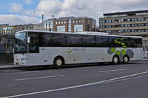 SL 3325, Mercedes Benz Integro von Sales Lentz, als SEV auf der Strecke Diekirch – Bahnhof Luxemburg unterwegs. Stadt Luxemburg am 07.03.2020 