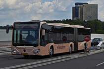 EW 4410, Mercedes Benz Citaro von Voyages Pletschette, in der Stadt Luxemburg unterwegs. 29.05.2019
