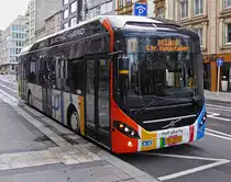 SL 3512, Volvo 7900 Elektric Hybridbus des VDL, unterwegs in den Straßen der Stadt Luxemburg. 01.03.2020