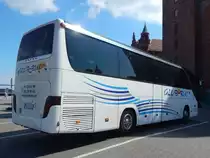 Setra 415 HD von Glob-Bus aus Polen in Stralsund am 26.05.2018