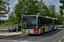 DU 9545, Mercedes Benz Citaro des VDL, wurde am 23.06.2019 bei einer Sonderfahrt in der Stadt Luxemburg aufgenommen.