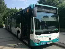 Mercedes Citaro III der Neubrandenburger Verkehrsbetriebe in Neubrandenburg am 29.05.2018