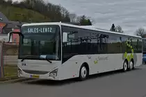 SL 3659, Iveco Crossway von Sales Lentz, nahe dem Busbahnhof II in Ettelbrück  16.02.2020