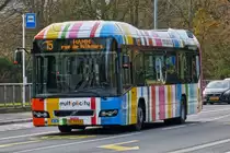 XE 7074, Volvo 7700 Hybrid des VDL, aufgenommen in der Stadt Luxemburg. 04.01.2019 

