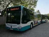 Mercedes Citaro III der Neubrandenburger Verkehrsbetriebe in Neubrandenburg am 29.05.2018
