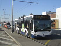 tpg/Globe Limo SA Nr. 2000 (Mercedes Citaro C2 O530 Hybrid) am 8.2.2020 in Genève, Aéroport