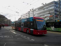 Bernmobil Nr. 202 (Hess Opportunity Charger) am 3.3.2020 in Bern, Hirschengraben