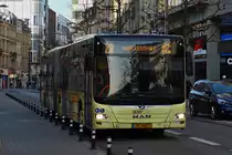 DC 4417, MAN Lion's City von Demy Cars, in den Straßen der Stadt Luxemburg unterwegs. 24.11.2019