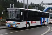 VS 1541, Setra S 418 LE von Voyages Simon, am Busbahnhof I in Ettelbrück. 14.03.2020