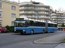 Der NAW/Hess/Siemens BGT 5-25 Nr. 181 am 19.1.07 im Hirtenhof. Dieser Wagen schied per November 08 aus dem Fahrzeugpark der vbl aus.