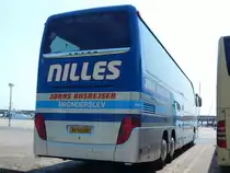 Setra 417 HDH von Jørns Busrejser aus Dänemark im Stadthafen Sassnitz am 02.06.2018