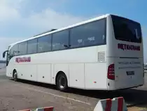 Mercedes Tourismo von Piętkatrans aus Polen im Stadthafen Sassnitz am 03.06.2018