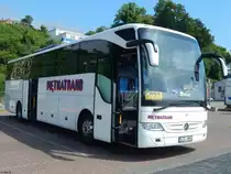 Mercedes Tourismo von Piętkatrans aus Polen im Stadthafen Sassnitz am 03.06.2018
