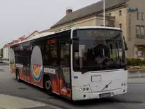 Volvo 8700 der Oppermann Transporte aus Deutschland in Sassnitz am 07.09.2014