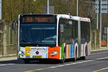 VF 5650, Mercedse Benz Citaro des VDL, gesehen in den Straßen der Stadt Luxemburg. 29.03.2019