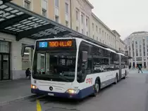 tpg Nr. 144 (Mercedes Citaro Facelift O530G) am 30.1.2020 beim Gare Cornavin