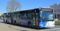 Verkehrsbetriebe Brandenburg an der Havel mit einem Mercedes-Benz Citaro I Gelenkbus (Nr.593) Als Linie B nach Wilhelmsdorf am 23.03.20 Brandenburg Hbf.