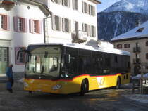 Postauto/Regie Scuol GR 102 343 (Mercedes Citaro C2 O530LE) am 21.1.2020 in Sent, Plaz