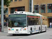 Van Hool AG300T der Städtischer Verkehrsbetrieb Esslingen in Esslingen am 18.06.2018