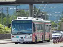 Van Hool AG300T der Städtischer Verkehrsbetrieb Esslingen in Esslingen am 18.06.2018