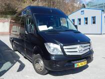 Mercedes Sprinter von Kbenhaven Bustrafik aus Dnemark im Stadthafen Sassnitz am 03.04.2015