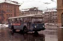 La Chaux de Fonds, April 1977. Digitalisiert von einem Kodak Farbdia